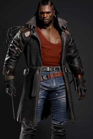 Cyberpunk 2077 Video Game Placide Brown Cosplay Belted Coat
