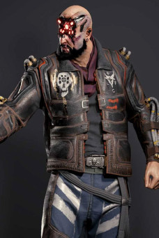 Cyberpunk 2077 Gaming Royce Distressed Brown Cosplay Jacket