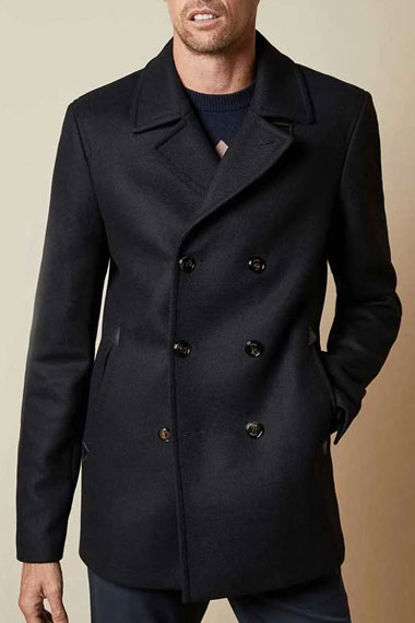 Dash And Lily TV Series Austin Abrams Trench Black Wool Coat
