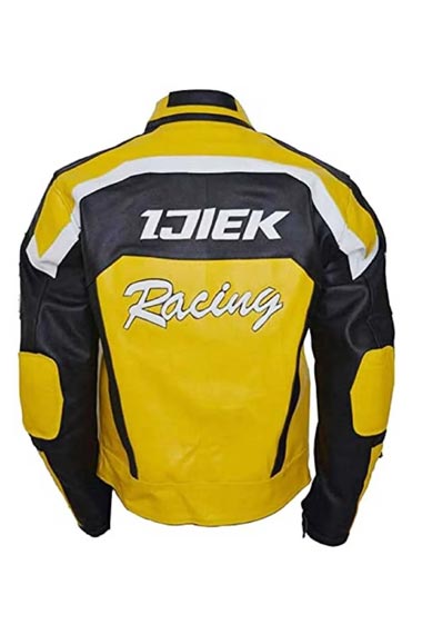 Chuck Greene Dead Rising Racer Yellow Cosplay Leather Jacket