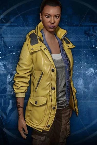 Kylie Jane Hammond Dead Rising Yellow Cosplay Leather Jacket