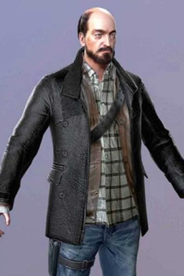 Tom Pickton Dead Rising Gaming Black Cosplay Leather Coat