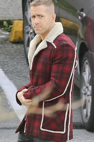 Deadpool Ryan Reynolds Red Wool Plaid Jacket