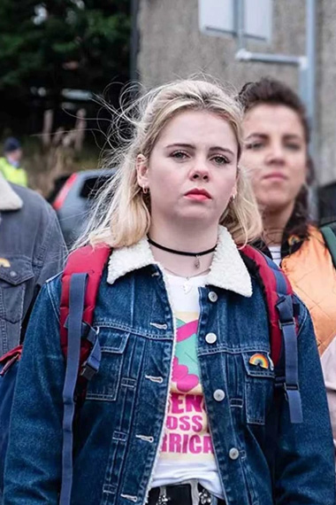 Saoirse-Monica Jackson Derry Girls Sherpa Lined Denim Jacket