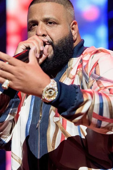 DJ Khaled BMI Hip Hop Awards Bomber White Cotton Jacket