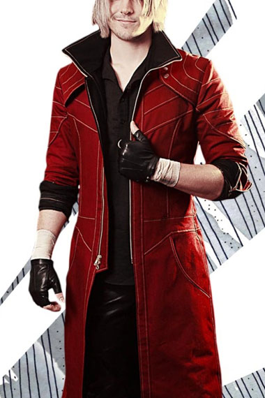 Sons Of Sparda Devil May Cry Dante Maroon Cotton Cosplay Coat
