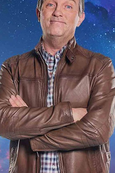 Bradley Walsh Doctor Who Graham OBrien Brown Leather Jacket