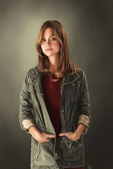 Jenna Coleman Doctor Who Clara Oswald Grey Cotton Jacket