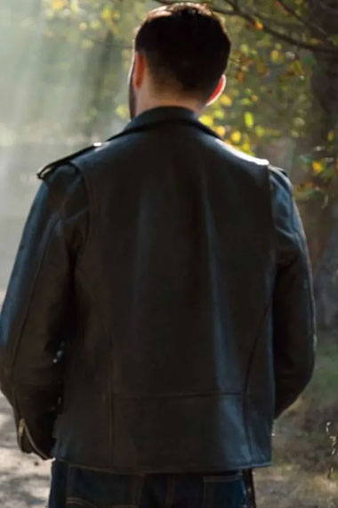 Joshua Bowman Doctor Who Krasko Biker Black Leather Jacket