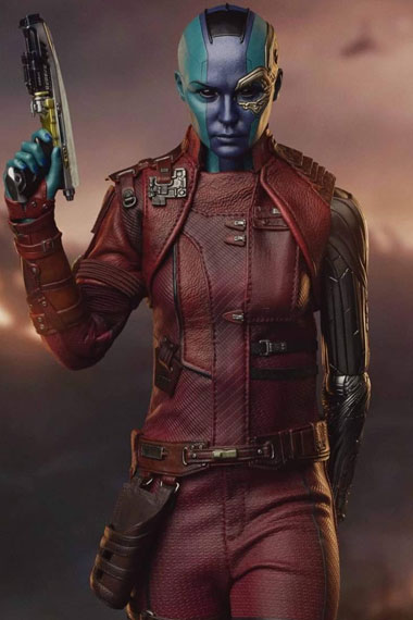 Karen Gillan Avengers Endgame Nebula Red Leather Jacket