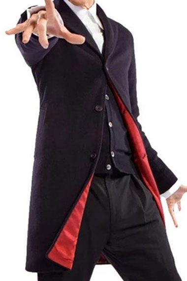 Twelfth Doctor Peter Capaldi Doctor Who Black Wool Coat