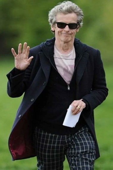 Peter Capaldi Doctor Who Twelfth Doctor Black Cotton Hoodie