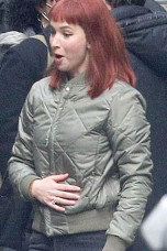 Jennifer Lawrence Kate Dibiasky Dont Look Up Bomber Jacket dont-look-up-jennifer-lawrence-grey-jacket