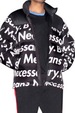 Goku Kakarot Dragon Ball Z Anime Drip Quilted Puffer Jacket dragon-ball-z-goku-black-jacket