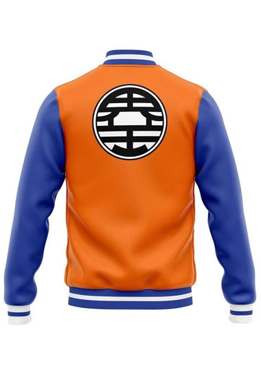 Dragon Ball Z Anime Goku Kakarot Cosplay Wool Varsity Jacket