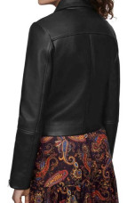 The Drowning Jodie Jill Halfpenny Belted Black Leather Jacket jodie-jill-halfpenny-the-drowning-jacket