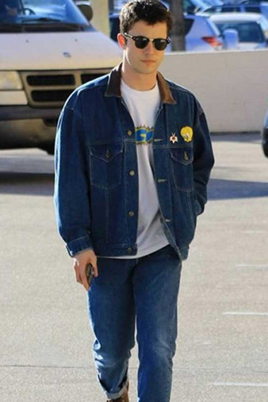 Stylish Dylan Minnette Blue Denim Jacket