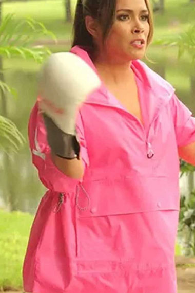 Cristal Carrington Daniella Alonso Dynasty Pink Cotton Jacket