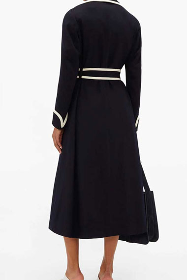 Fallon Carrington Elizabeth Gillies Dynasty Black Trench Coat