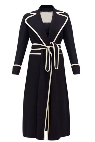 Fallon Carrington Elizabeth Gillies Dynasty Black Trench Coat