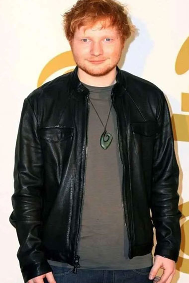 Ed Sheeran At Grammy Awards Red Carpet Black Jacket