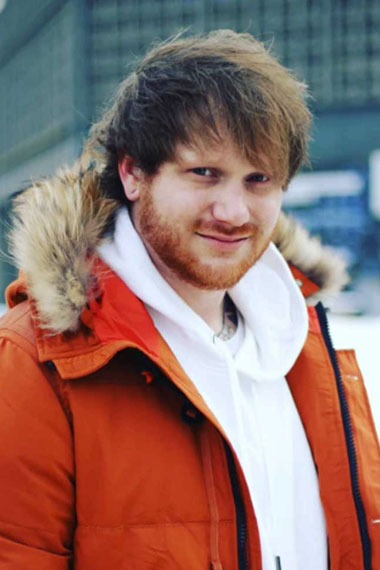 Singer Ed Sheeran Orange Parachute Fur Collar Puffer Jacket