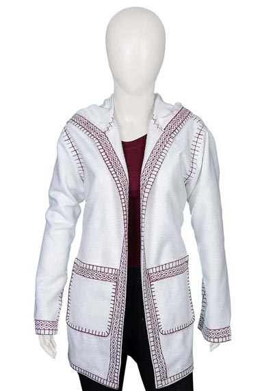 Rachel McAdams Eurovision Sigrit Ericksdottir White Wool Coat