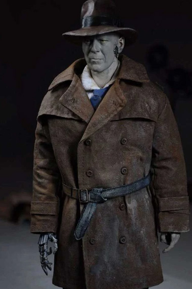 Fallout Gaming Stephen Russell Nick Valentine Long Trench Coat
