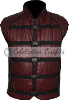 Farscape TV Show John Crichton Ben Browder Maroon Leather Vest