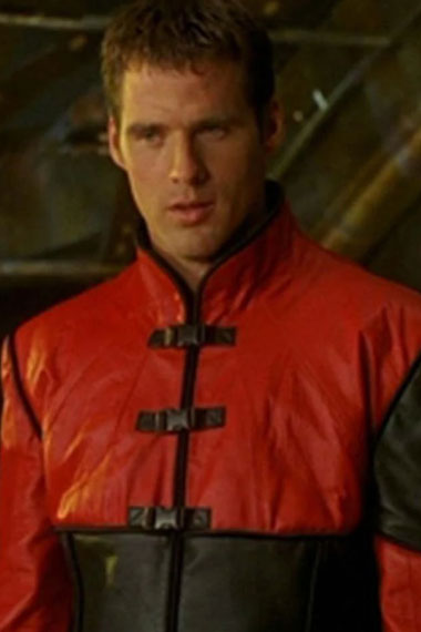Farscape TV Show John Crichton Ben Browder Red Leather Jacket