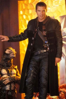 Ben Browder Farscape John Crichton Black Long Trench Coat