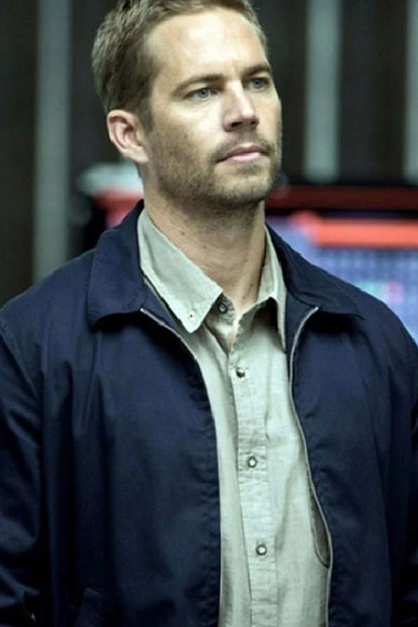 Fast And Furious Paul Walker Brian Conner Blue Cotton Jacket
