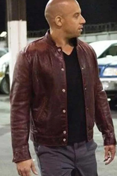 Vin Diesel Dominic Toretto Fast And Furious Mens Maroon Jacket