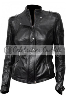 Sanctuary Amanda Tapping Black Leather Jacket