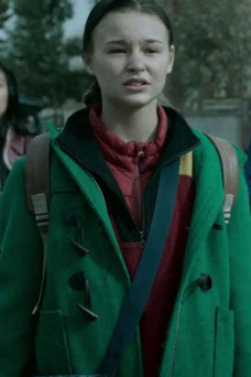 Zoe Marlett Black Summer TV Series Anna Green Wool Duffle Coat