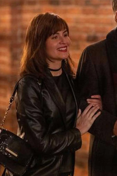 Amber Dopesick TV Series Phillipa Soo Black Leather Jacket