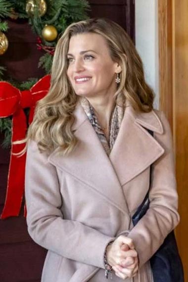 Margie Godwink Christmas Brooke DOrsay Beige Wool Trench Coat