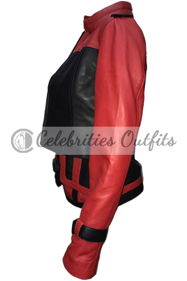 Cosplay Harley Quinn Injustice 2 Leather Jacket Costume Vest