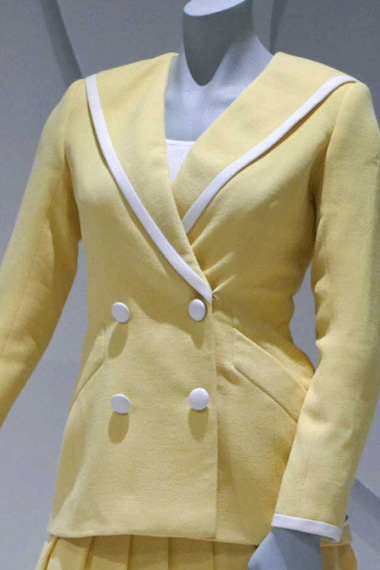 Spencer Kristen Stewart Princess Diana Yellow Wool Coat