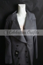 Alexa Crowe My Life Is Murder Grey Cotton Coat my-life-is-murder-alexa-crowe-grey-coat