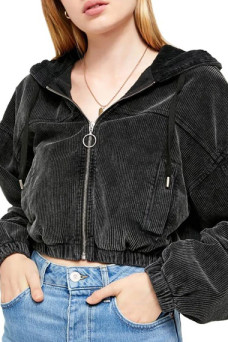 Maitreyi Ramakrishnan Never Have I Ever Corduroy Hooded Jacket