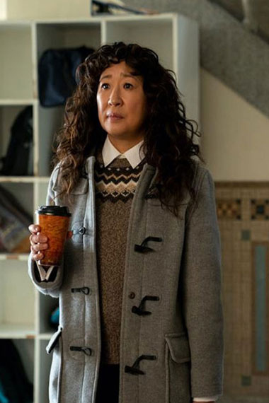 The Chair TV Series Sandra Oh Ji-Yoon Kim Grey Duffle Coat
