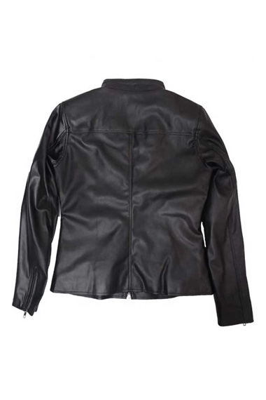 Clary Fray Katherine McNamara Shadowhunters Black Biker Jacket