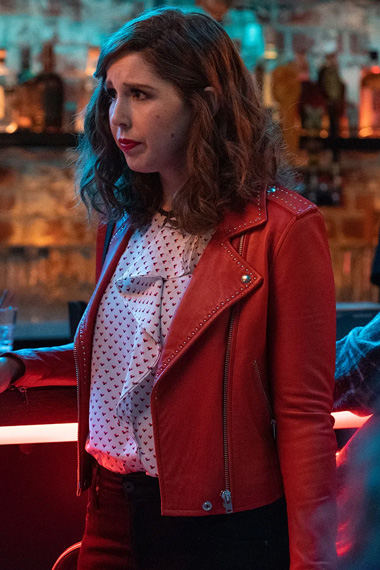 I Love That For You Vanessa Bayer Orange Bike Jacket