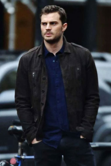 Jamie Dornan Fifty Shades Darker Christian Grey Suede Jacket