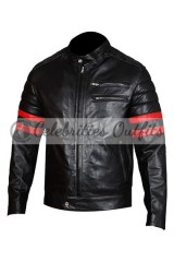 Brad Pitt Fight Club Tyler Durden Mayhem Black Leather Jacket