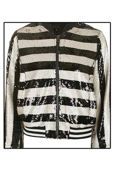 Kim Cattrall Filthy Rich Margaret Monreaux Stripes Jacket