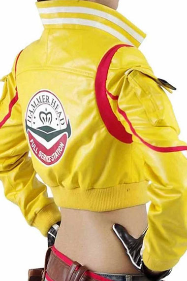 Cindy Aurum Final Fantasy Gaming Cropped Yellow Cosplay Jacket