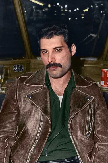 Freddie Mercury Made In Heaven Distressed Brown Leather Jacket