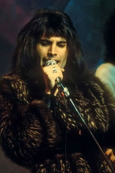 Mens Freddie Mercury Queen Casual Brown Shearling Jacket